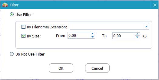  use filter function to filter the recovered videos
