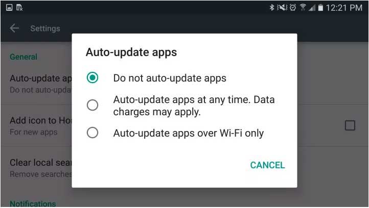 stop automatic update