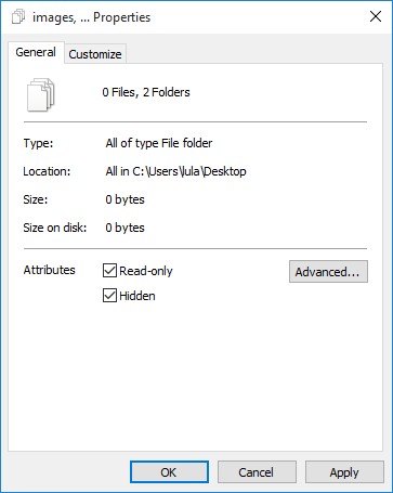 click Apply and OK to continue