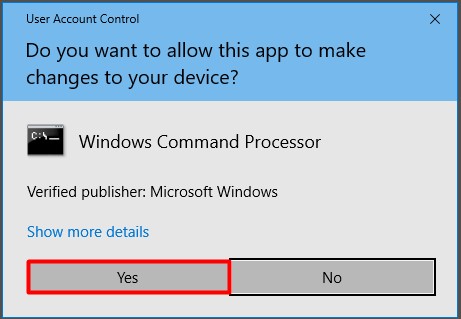 select Yes