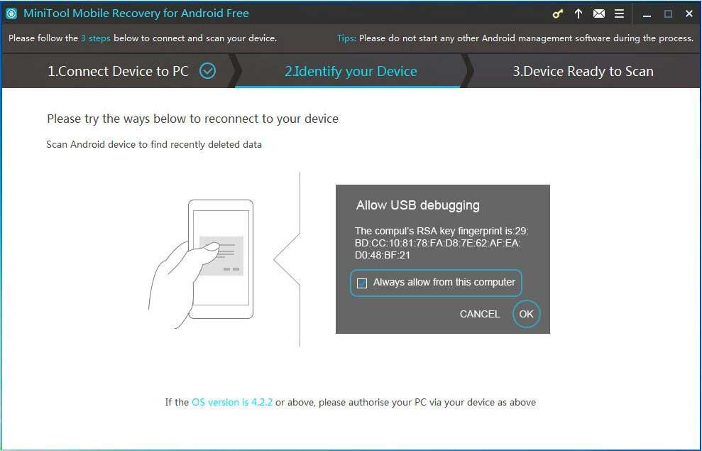 perform USB debugging authorization