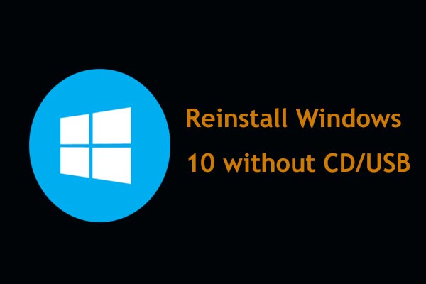 Como reinstalar o Windows 10 sem CD/USB facilmente (3 habilidades)