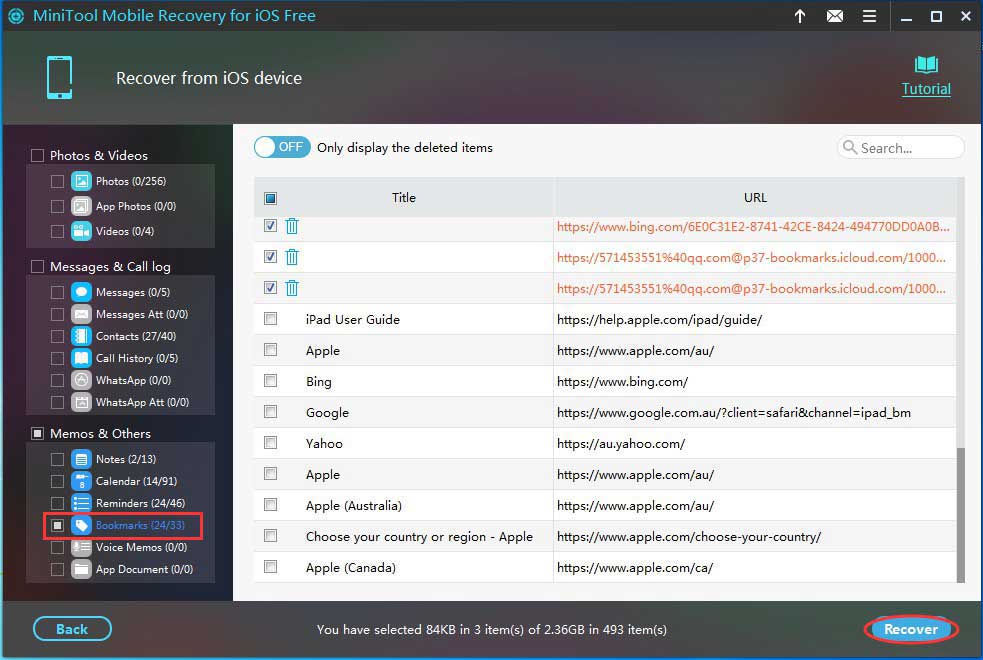 enter scan result interface