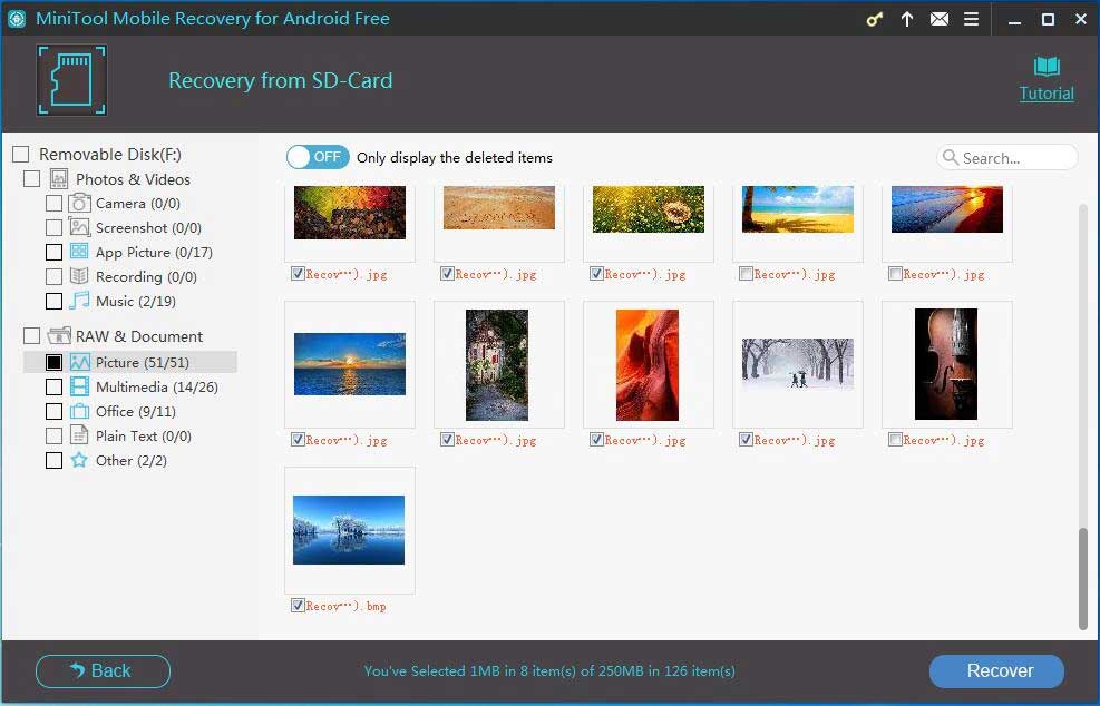 enter scan result interface