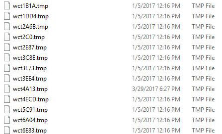 temporary files