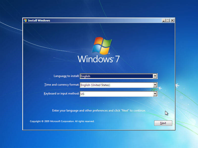 elegir idioma y otras preferencias Windows 7