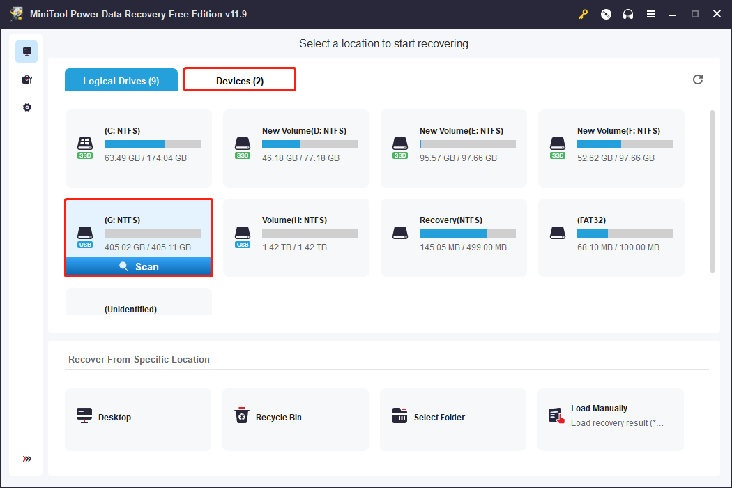 choose a partition to scan