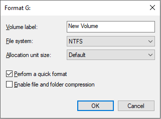 format the SSD partition