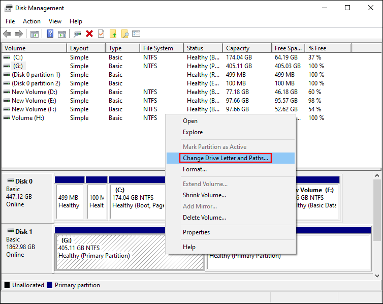 assign a drive letter