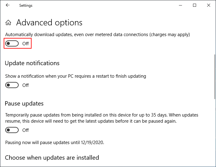 Automatic updates