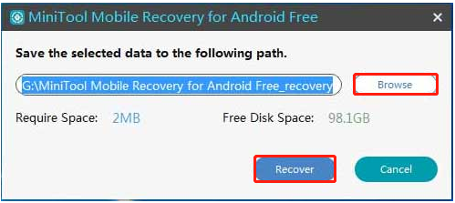choose a storage path