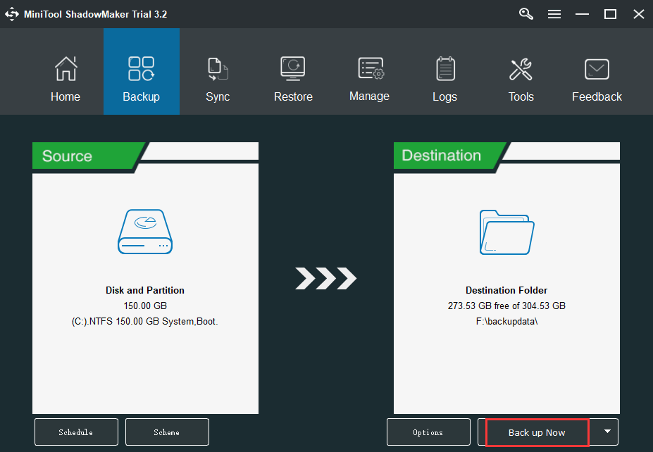copia de seguridad del sistema de PC, o archivos y carpetas