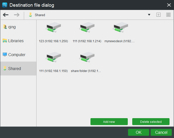 data replication destinations