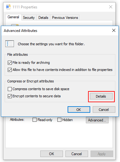 click Details button