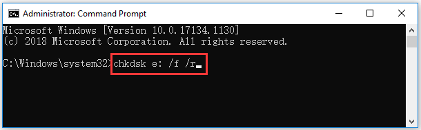 repair corrupted SD card with CHKDSK