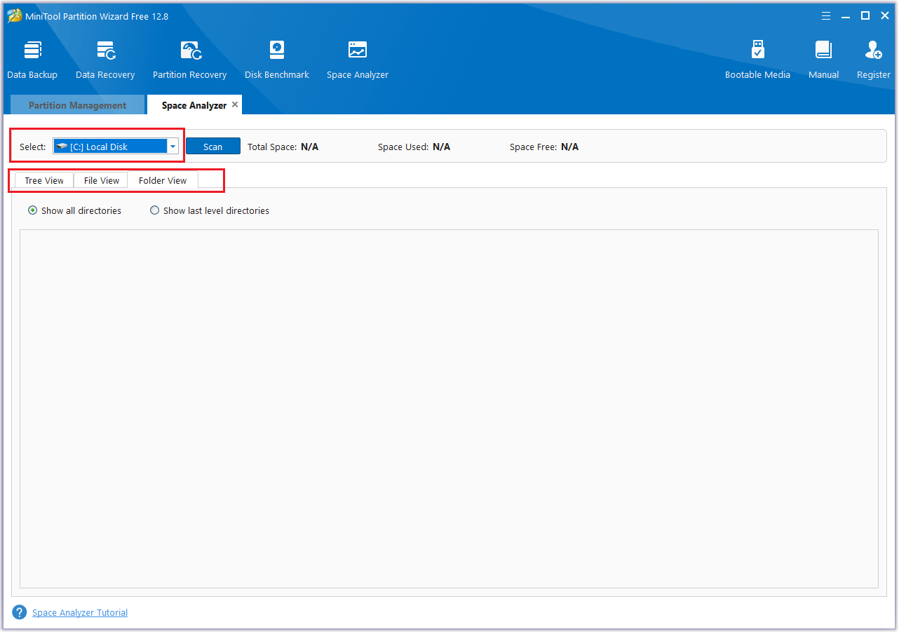 use MiniTool Partition Wizard to analyze a hard drive