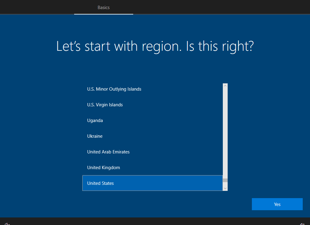 continue with Windows 10 22H2 OOBE