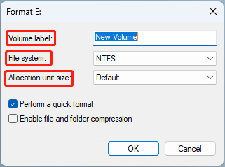 format use Disk Management