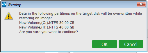 warning message