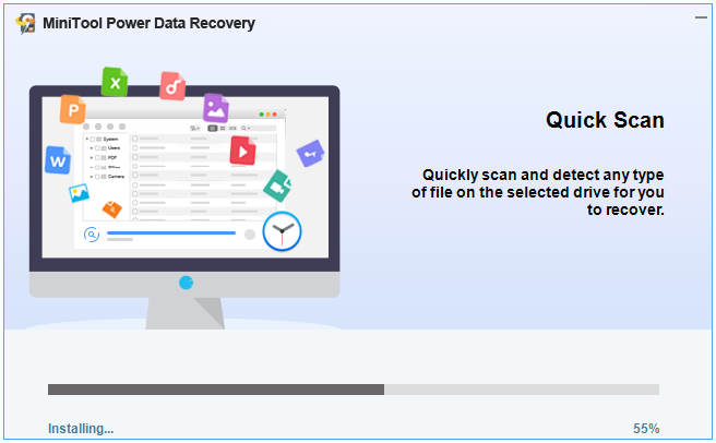 installing MiniTool Power Data Recovery
