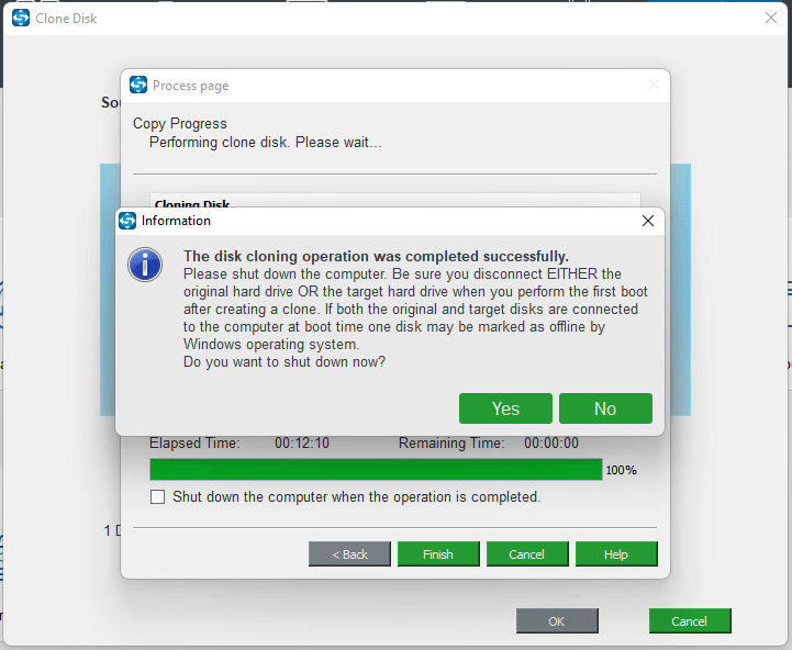 cloning disk with MiniTool ShadowMaker