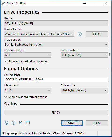 create a Windows 11 bootable USB drive