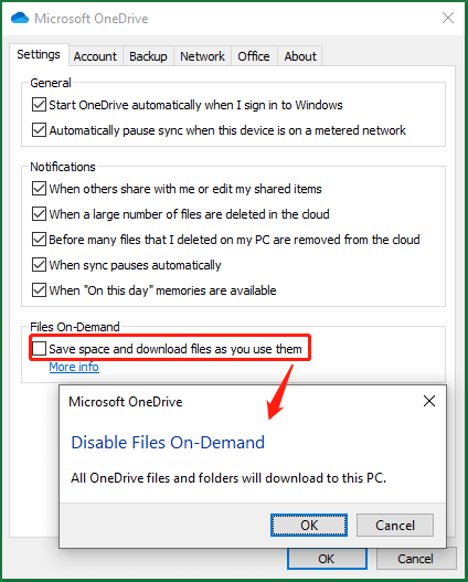 save space and download OneDrive files as you use them
