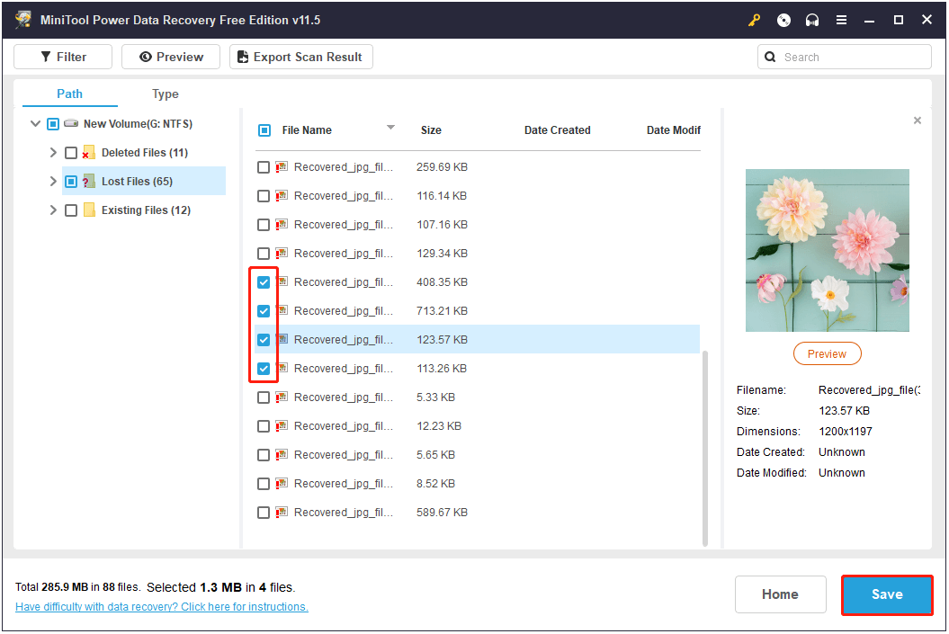 save all needed files