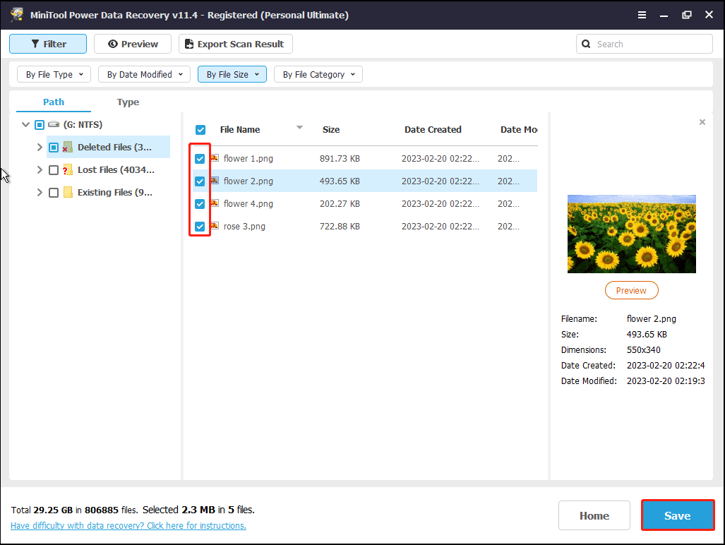 save needed files