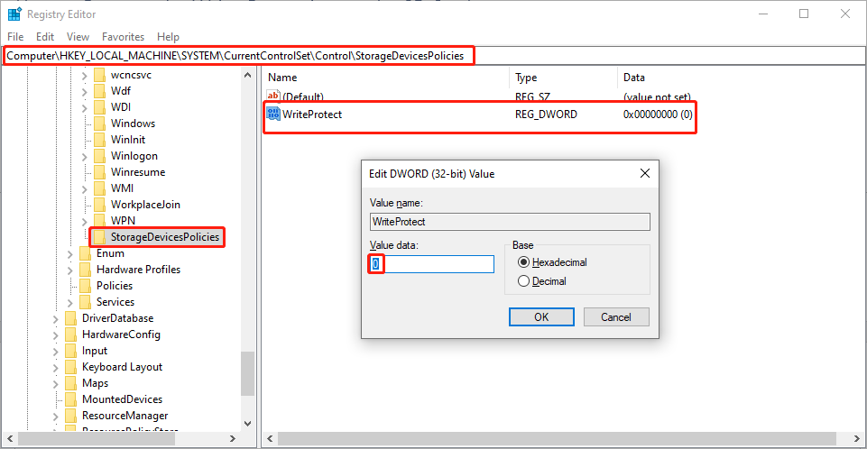 remove by the Windows Registry