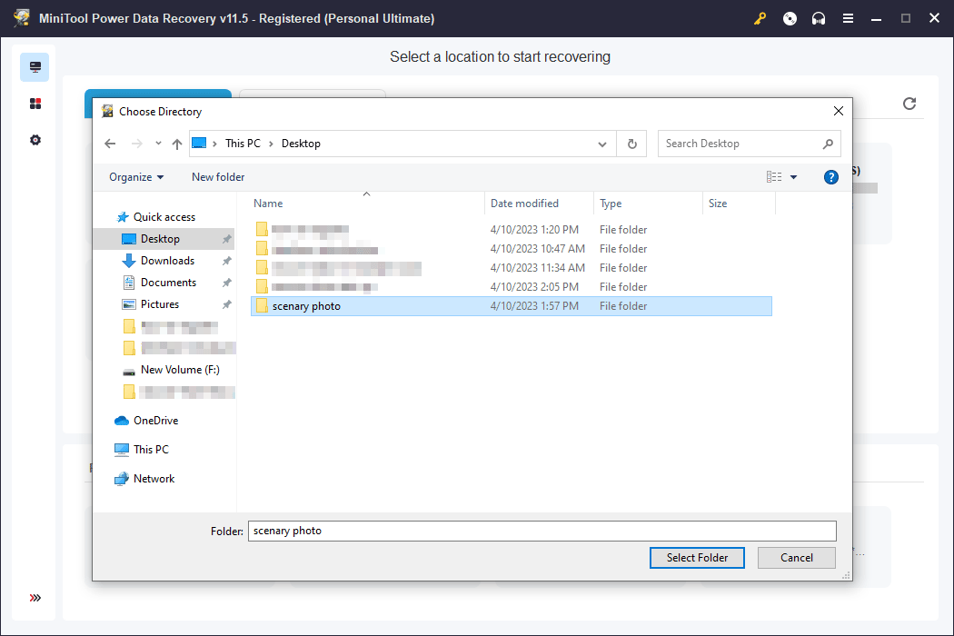 Select Folder