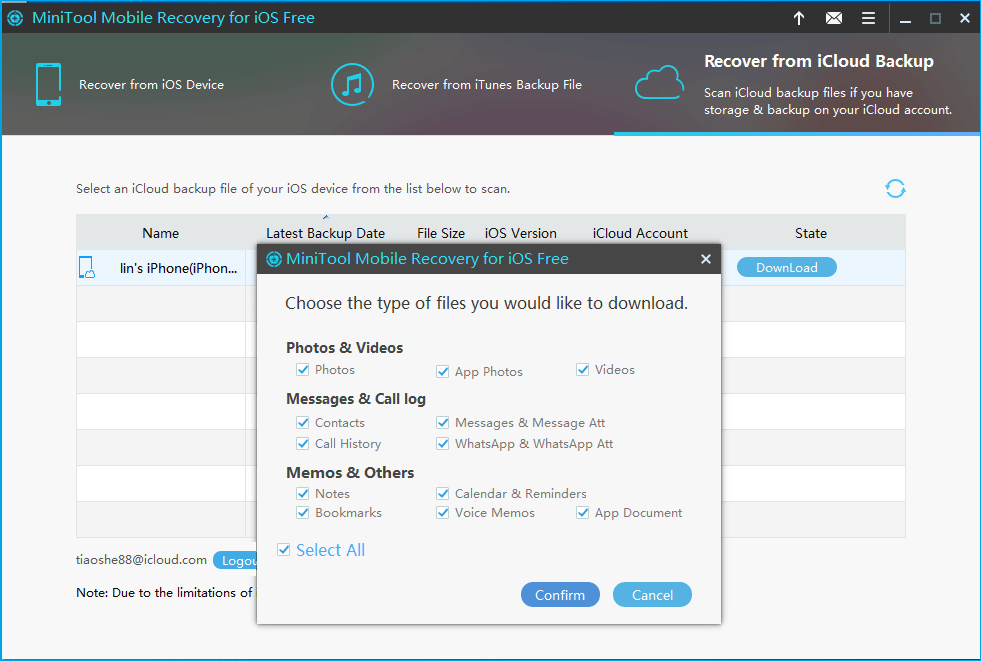 choose data type