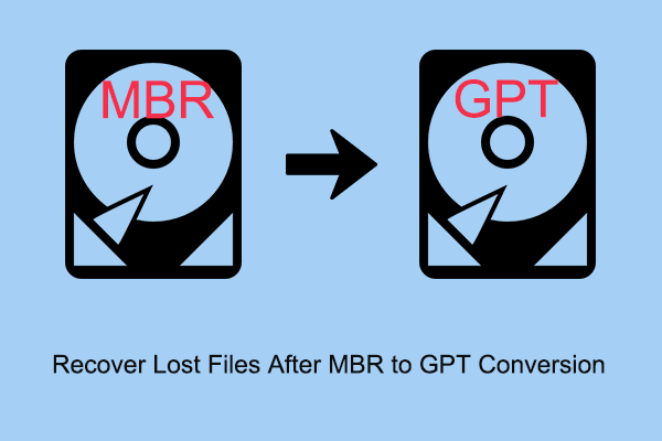 Como recuperar arquivos perdidos após a conversão de MBR para GPT