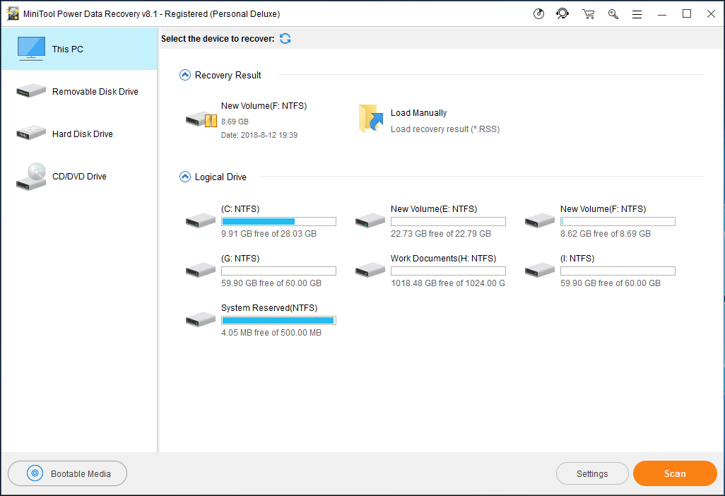 choose a suitable recovery module