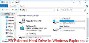 External Hard Drive not Showing up