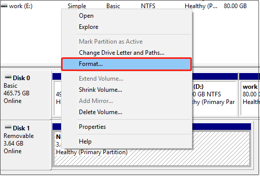 format a drive