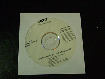 recovery disc