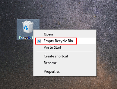 empty Recycle Bin