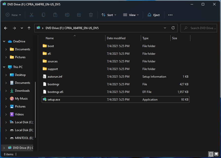 mount Windows ISO file