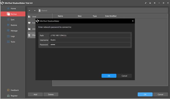 click Add