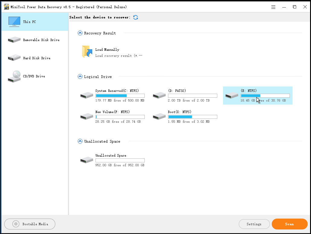 scanner le lecteur 3