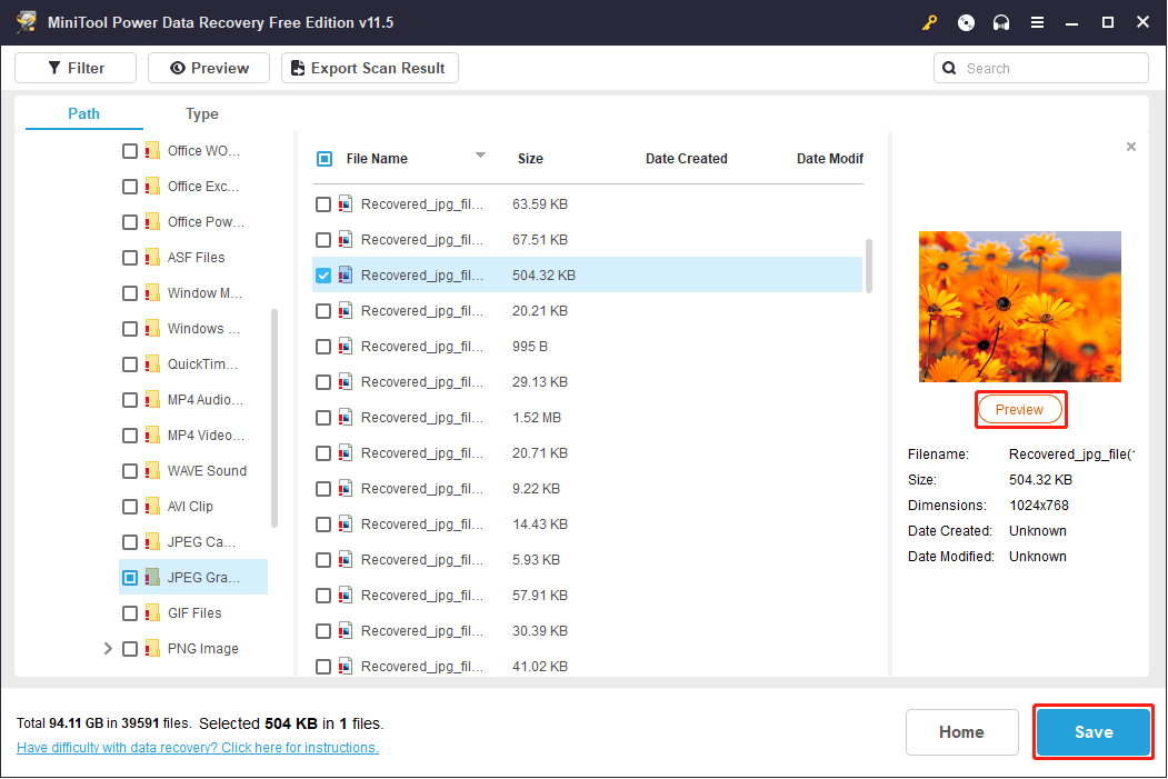 save wanted files
