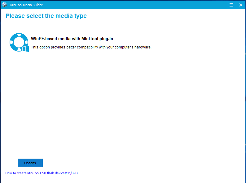 create the bootable media