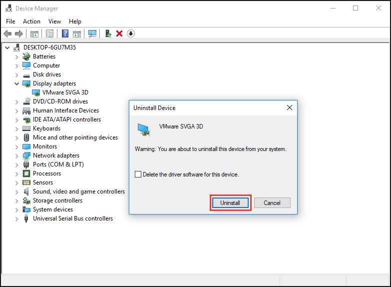 uninstall graphic card driver to fix laptop black screen