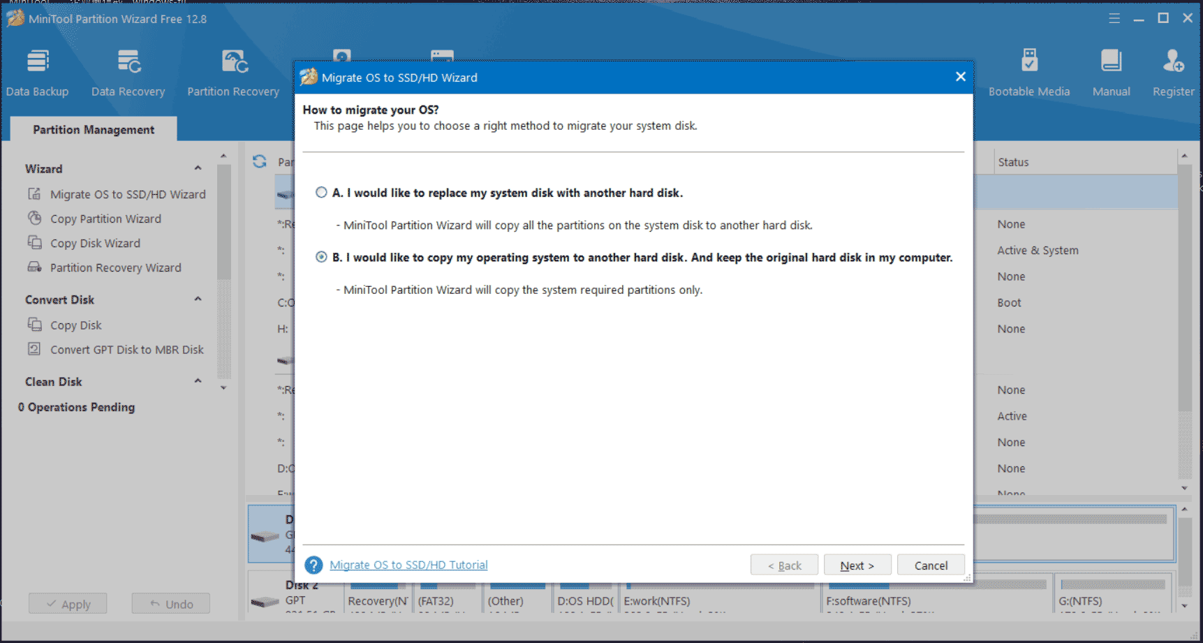 migrate OS to SSD