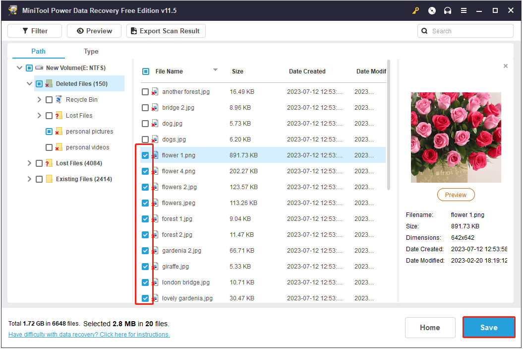 save needed files