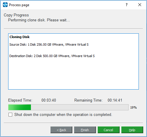performing disk cloning