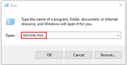 type services.msc in thr run windows and execute it