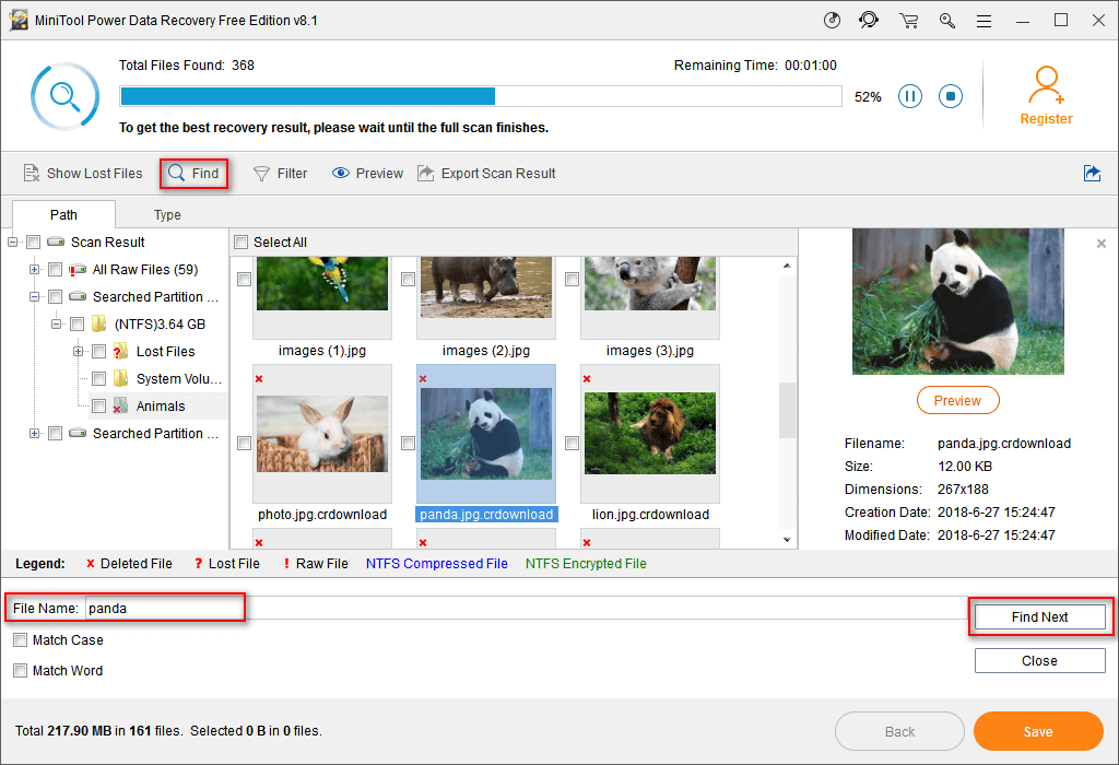 make use of Find feature