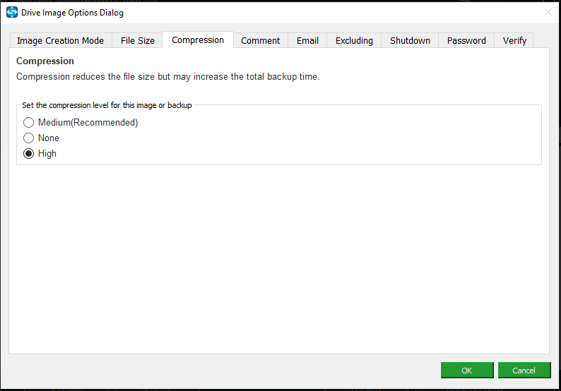 manage Synology backup options